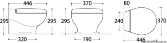 Туалет Tecmа Nano 12V 370x446x295 мм