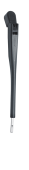 Vetus RWAX - Поводок стеклоочистителя, 473 - 559 мм, черный, к моторчикам RWS