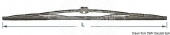 Osculati 19.620.08 - Щетка из черненой хромированной нержавеющей стали для поводков DOGA 800 мм 