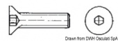 Osculati A4-7991-06X070 - Винт с потайной головкой и внутренним шестигранником 316.7991/6X70 UNI 5933 DIN 7991 6x70 мм 10 шт (10 шт.)