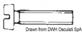 Osculati A4-84-04X025 - Винт полнорезьбовой с цилиндрической головкой и прямым шлицом 316.84/4X25 UNI 6107 DIN 84 4x25 мм 50 шт (50 шт.)
