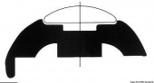 Osculati 44.480.21 - Белый профиль ПВХ база 55 мм (24 м.)