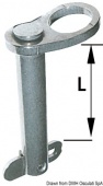 Osculati 37.267.40 - Палец со стопорным язычком из нержавеющей стали 40 мм Ø 6 мм тип B 