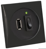 Osculati 14.494.11 - Гнездо USB 5 V черный 