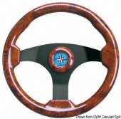 Osculati 45.163.01 - Technic рулевое колесо красное дерево / черный 350 мм 