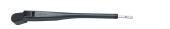 Vetus DINPX Black single arm, L= 473 - 559 mm, with DIN taper (for VETUS type DIN wiper motors)