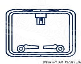 Osculati 19.351.01 - Защитная накладка на люк  400 x 260 мм  