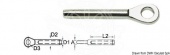 Osculati 05.190.12 - Наконечники опрессовываемые из нержавеющей стали AISI 316 проушина - Ø 12 мм 