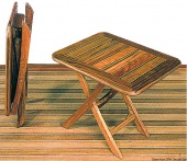 Osculati 71.305.20 - Складной стол ARC из тика, регулируемый по высоте 50x40 см 
