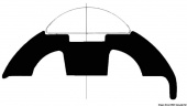 Osculati 44.480.19 - Белый ПВХ профиль базы 50 мм (24 м.)