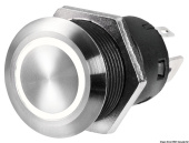 Osculati 14.215.09 - Выключатель кнопочный Flat 10А 24B IP67 белый светодиод ON-OFF