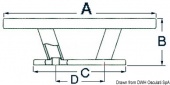 Osculati 40.137.06 - Утка типа "Nordik" из нержавеющей стали 360 мм 