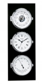 Трио Wempe CW600008 Elegance кварцевые часы + барометр + термо/гигрометр Ø 140 мм 600 x 220 x 45 мм из никелированной латуни