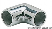 Osculati 41.119.22 - Соединение для релингов из нержавеющей стали - угловой для носа или кормы - 90°, для труб 22 мм 
