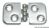 Osculati 38.188.00 - Петли из хромированной латуни 60x32 мм 