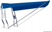 Osculati 46.906.33 - Телескопический задний синий тент для навигационных дуг надувных лодок 130 x 170 см 