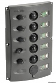 Osculati 14.850.05 - Электрическая панель с автоматическими предохранителями и двойным светодиодом 