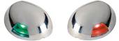 Osculati 11.051.01 - Бортовой огонь светодиодный Sea-Dog красный 112,5° 12/24В 65,5x58,5x27мм из нержавеющей стали AISI316 на горизонтальную плоскость
