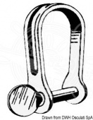 Osculati 08.765.04 - Такелажные скобы штампованные короткие 4 мм (10 шт.)