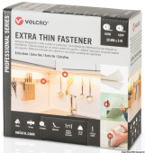 Osculati 65.453.05 - Сверхтонкая лента-липучка белая VELCRO Brand EXTRA THIN Fastener 20 мм x 5 м
