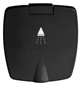 Osculati 15.248.57 - Встраиваемый палубный душ New Edge Ø70x40,5мм с лейкой Boris и ПВХ шлангом 4м в корпусе с крышкой из черного пластика