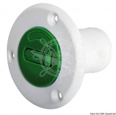 Osculati 20.669.04 - Топливная горловина из полиамида/стеклопластика белого цвета FUEL зеленый 38 мм 