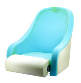 Vetus CHFUSKU - Кресло МАСТЕР, без покрытия, с рамой из нерж.стали, с подолокотниками, темно-синее