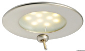Osculati 13.447.05 - Встраиваемый LED светильник Atria 12/24В 2.4Вт 215Лм белый свет c выключателем