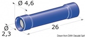 Osculati 14.186.81 - Наконечник цилиндрический с изолирующей муфтой тип гнездо 1 - 2.5 мм² 2.3 мм (100 шт)