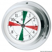 Osculati 28.361.99 - Кварцевые часы с разметкой периодов молчания Barigo STAR Ø 110 мм, хромированные 