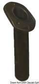 Osculati 41.164.05 - Держатель удилищ из УФ-стабилизированного черного полипропилена 240 мм, 30°, овальная пластина 