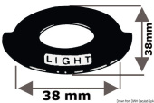 Osculati 14.916.08 - Самоклеющийся шильдик для панелей освещения из алюминия