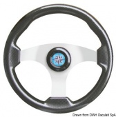 Osculati 45.163.02 - Technic рулевое колесо с углеродным покрытием / серебро 350 мм 