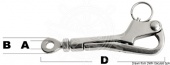Osculati 05.146.00 - Карабин-пеликан для открывающегося леерного ограждения 