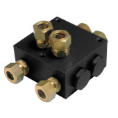 Vetus HS81B Dual non-return valve (G1/2) (incl. tube connectors Ø 18 mm)