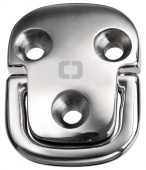 Osculati 39.873.02 - Складной обушок "Square pad eyes" с кованым кольцом HR 75x60 мм 8 мм - Одинарный средний 