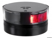 Osculati 11.477.01 - Бортовой огонь Discovery LED красный 112,5° 12/24 В 1 Вт 2 мили 98 x 51,2 мм в чёрном корпусе для судов до 20 м