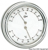 Osculati 28.083.90 - Термогигрометр BARIGO серия ORION Ø 102 мм, Нержавеющая сталь-серебристый 