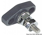 Osculati 14.205.01 - Клемма одиночная винтовая Power Post 6 мм для соединения проводов, основание Mini 40 x 20 мм