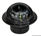 Osculati 25.014.90 - Компактный компас серии IDRA для скоростных судов, Врезной, Черный-черный 
