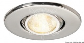 Osculati 13.437.03 - Ориентируемый галогенный точечный светильник ALTAIR компактного исполнения, 12 В, матовый под никель 