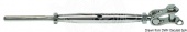 Osculati 07.202.08 - Талреп с шарнирной вилкой и наконечником для обжима на тросе 8 мм 