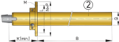 Vetus BL30/500 - Бронзовая дейдвудная труба длина 500 мм на вал 30 мм
