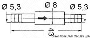 Osculati 19.108.03 - Обратный клапан для стеклоомывателя  (2 компл. по 1 шт.)