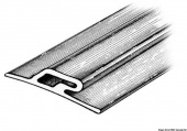 Osculati 66.021.03 - Профиль серый RAL 7012 для снижения брызгообразование из EPDM 3,5x60x16 мм Osculati