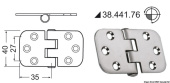 Osculati 38.441.76 - Фрикционная петля для люков/крышек рундуков/дверей 70x39x2мм из полированной нержавеющей стали AISI316