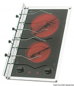 Osculati 50.100.43 - Электрическая двухконфорочная варочная панель с поверхностью из стеклокерамики 290 x 510 мм Osculati