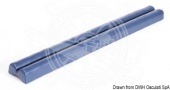 Osculati 33.519.02 - Полнотелый причальный кранец TRE синий 800x90x45 мм из мягкого этиленвинилацетата (EVA) 