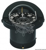 Osculati 25.084.01 - Компас RITCHIE Navigator 4'' 1/2 (114 мм) с компенсаторами и подсветкой, врезной, с плоской картушкой, Черный-черный 