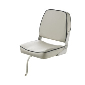 Vetus CHFSWW FISHERMAN Classic folding seat, grey white with cobalt blue seams